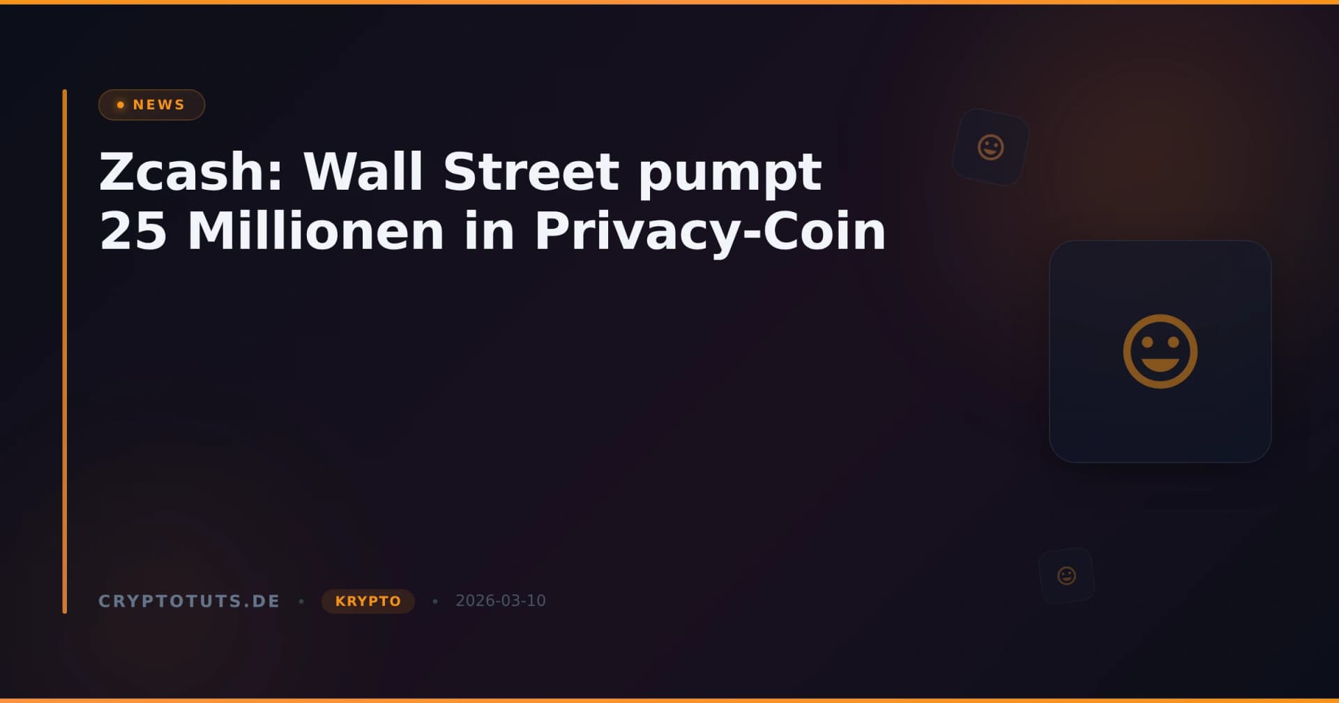 Zcash: Wall Street pumpt 25 Millionen in Privacy-Coin