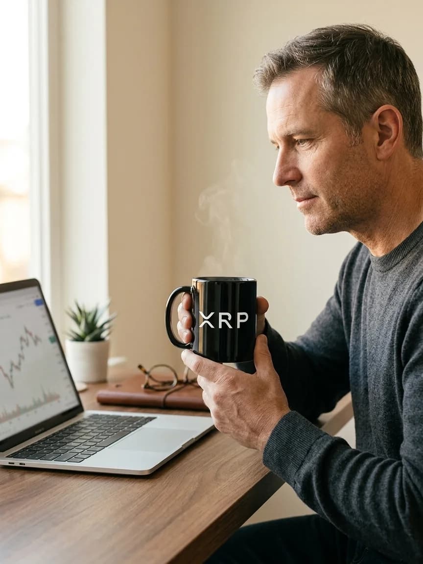 XRP Tasse mit Schriftzug, Ansicht 3