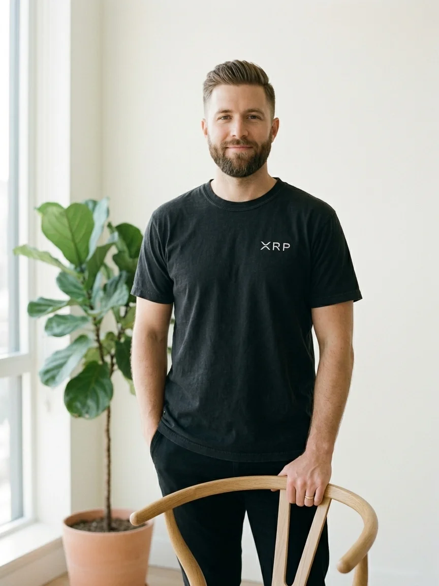 XRP Schriftzug Shirt · Bestickt, Ansicht 3